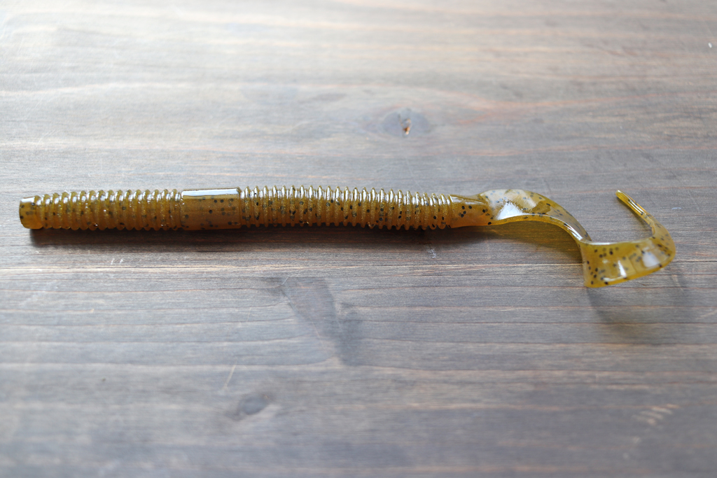 10インチのビッグ カーリーテール ワーム。