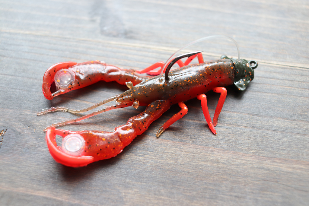 リアルなザリガニ型ソフトベイト。