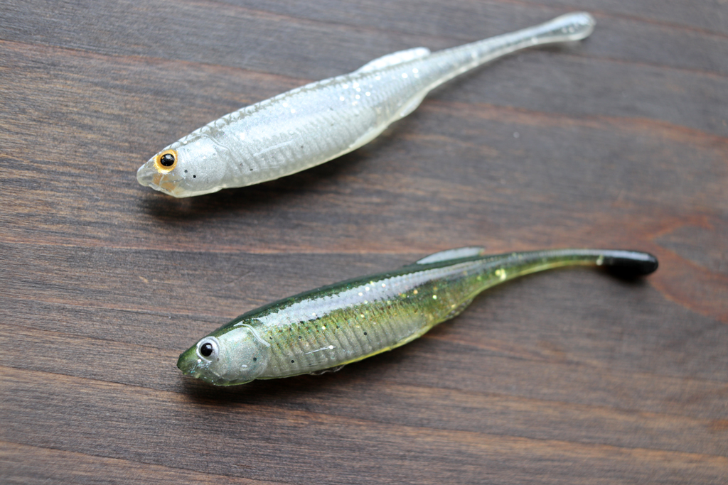 3インチのシャッドテール ワーム。