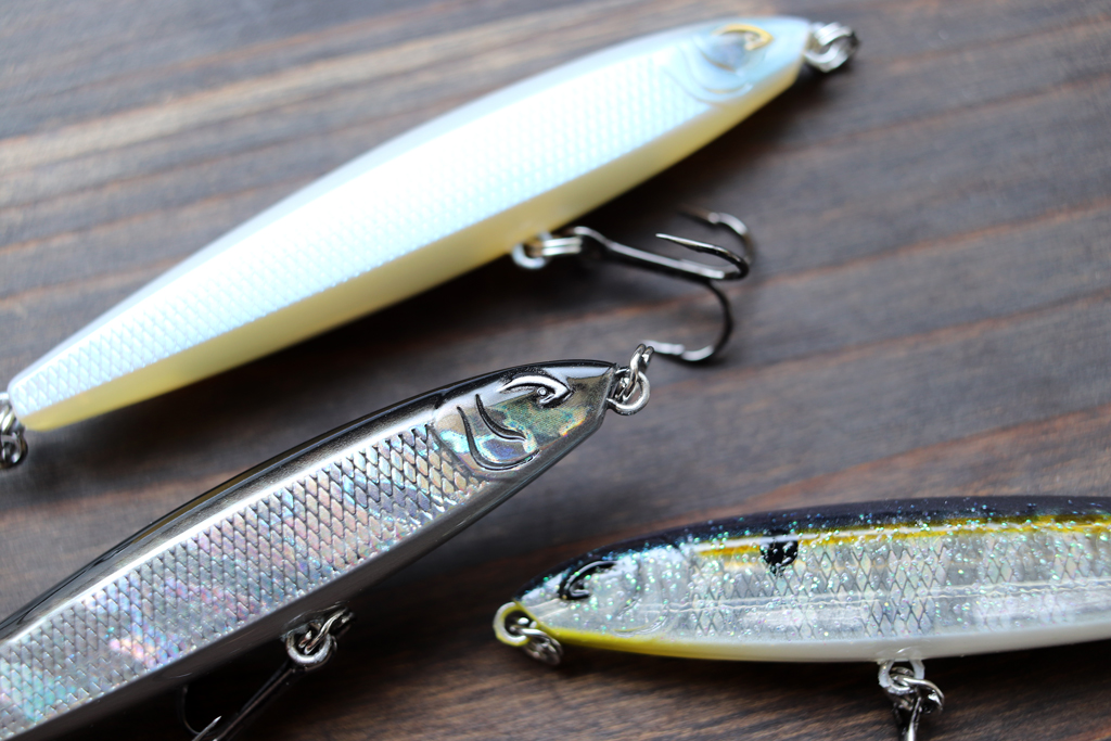 「75mm-3/8oz」と「85mm-1/2oz」の2サイズで入荷しております。