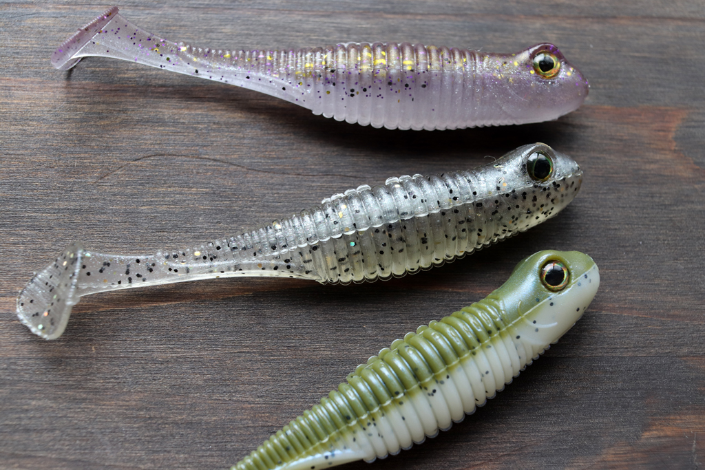 リブ付きボディからは水中で独特のバイブレーションが発生。