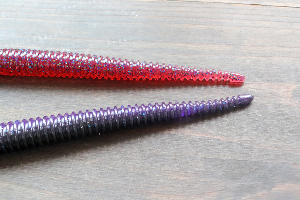 テーパード テールが繊細なアクションを加え、ソルトを配合することで、ノー シンカーでも最適な沈下速度を実現。