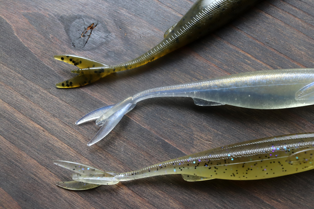 バーサタイルに使えるシャッド テール ワーム。