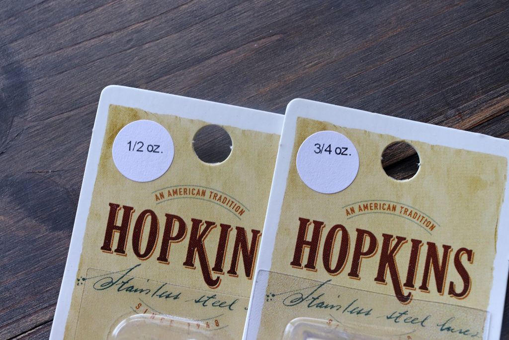 「1/2oz.」と「3/4oz.」で入荷。