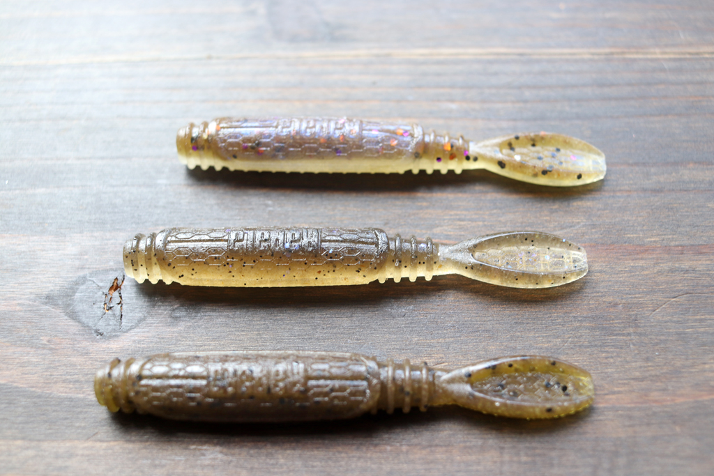 サイズ「3.25インチ」、フィネス リグに最適なスティック ベイト。