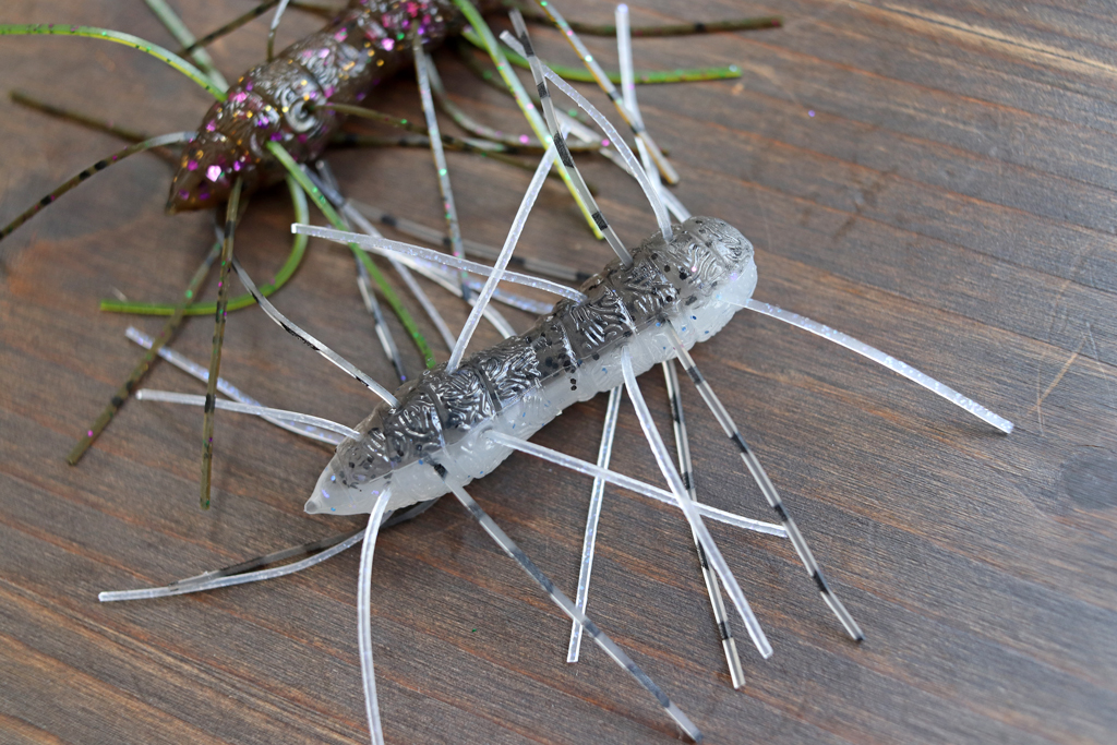 半分にカットして2つのフィネス サイズのファジー ベイトとして使用することも可能です。